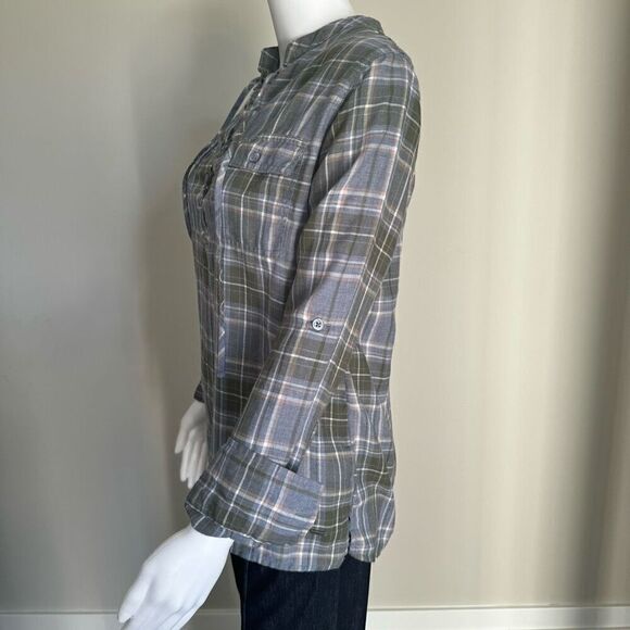 Triple Five Soul Plaid Lace Up Tunic Top - Picture 4 of 11